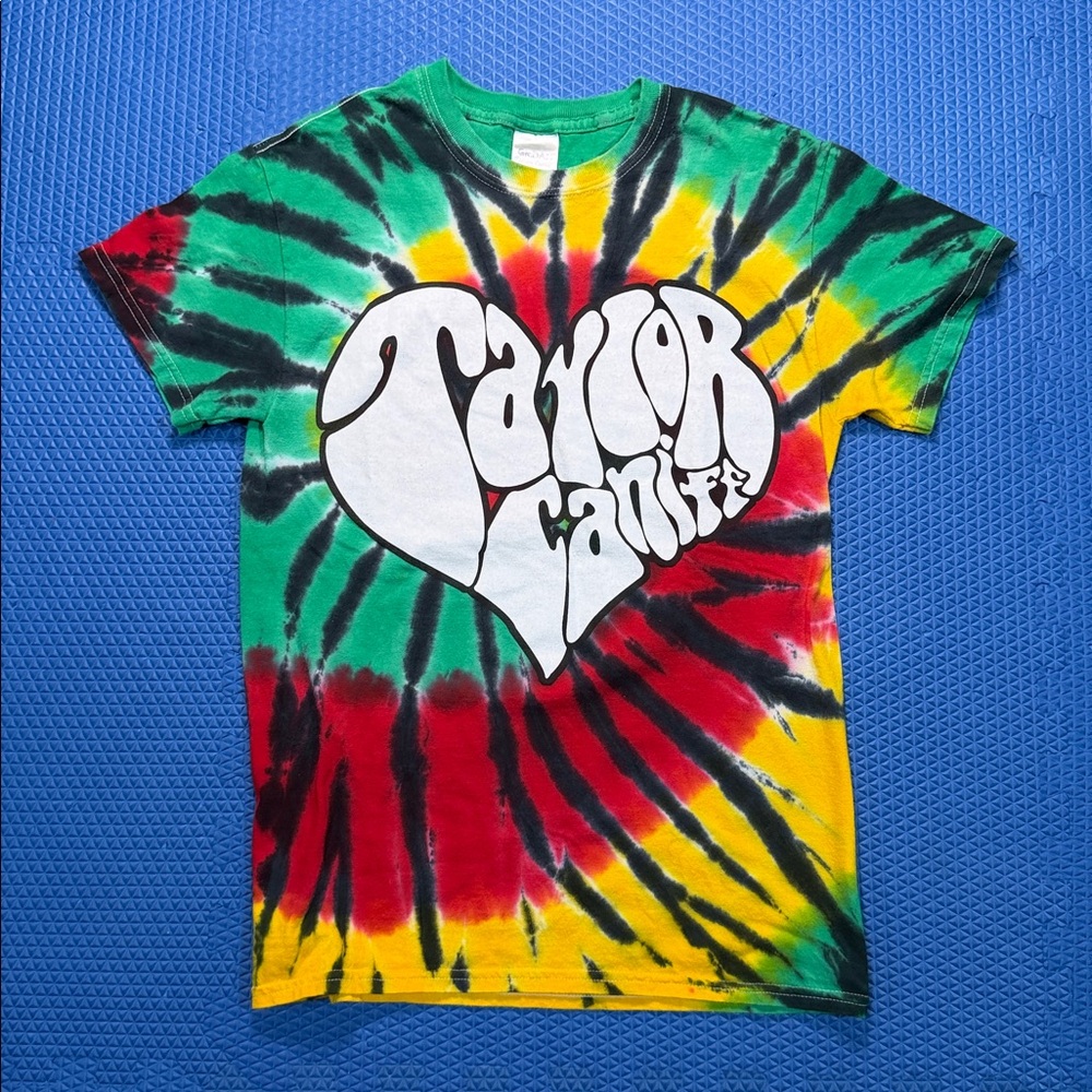 Gildan Taylor Caniff Green and Yellow Tie-Dye T-Shirt